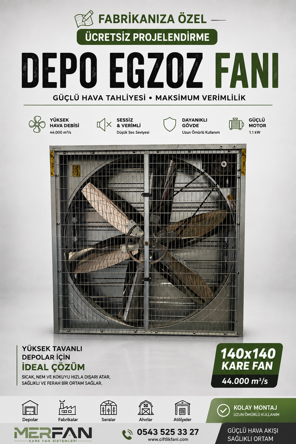 Merfan Endustriyel Havalandırma Sistemleri - Fotoğraf 0